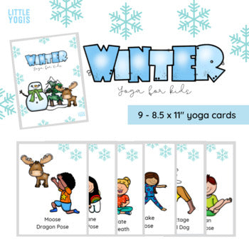 Winter Adventure Yoga Cards