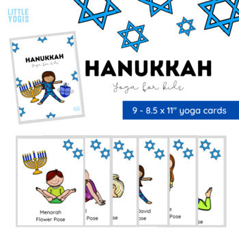 Hanukkah Yoga Cards